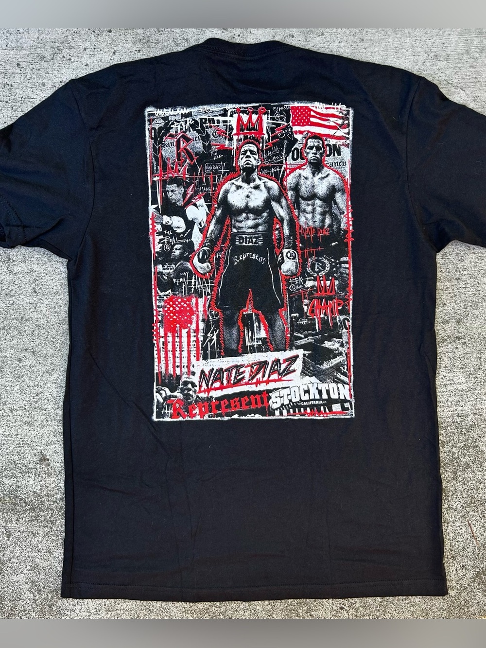Represent Ltd. Nate Diaz Stockton 209 T-Shirt Black Size M
